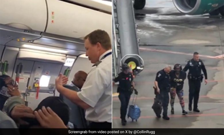 Vídeo: Passageiro da companhia aérea Frontier preso por se recusar a cumprir as instruções da fila de saída