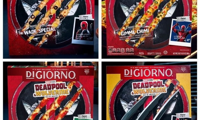 Pizzas Deadpool e Wolverine DiGiorno