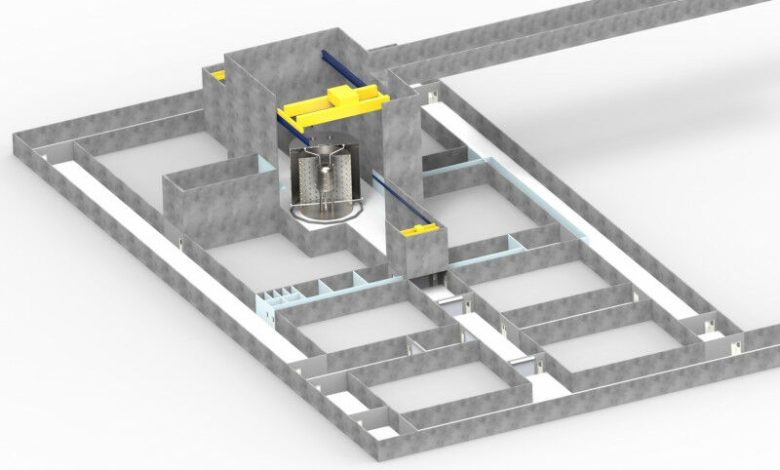 Conceito para o layout do laboratório subterrâneo. Crédito: Liam Cooper, STFC Technology Dep