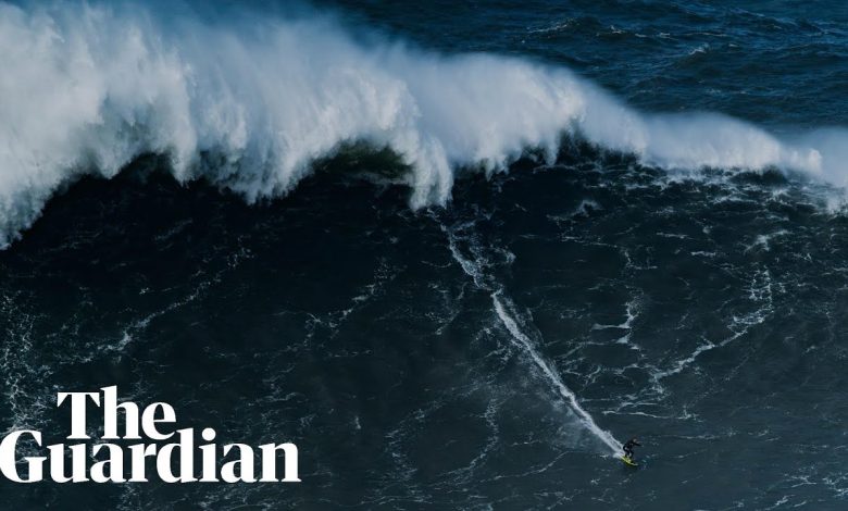 A maior onda já surfada? Sebastian Steudtner olha para disco da Nazaré - YouTube