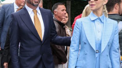 Dave Grohl e Jordyn Blum em Wimbledon 2024