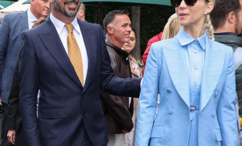 Dave Grohl e Jordyn Blum em Wimbledon 2024