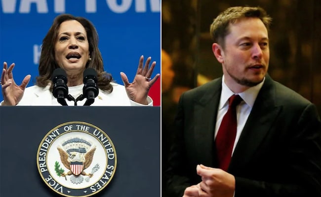 Elon Musk vs Kamala Harris no X sobre quem será o quê no 'primeiro dia'