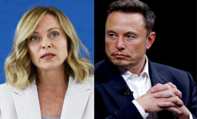 Elon Musk chama a primeira-ministra italiana Giorgia Meloni de "autêntica e honesta" na gala de premiação