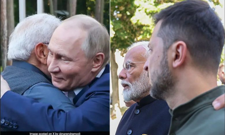 O primeiro-ministro Modi foi recebido calorosamente por Putin e Zelensky durante suas recentes visitas à Rússia e à Ucrânia.