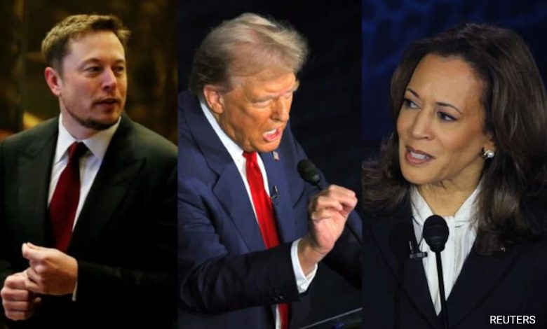 "Não acho que os anfitriões foram justos com...": Musk após o debate entre Trump e Harris