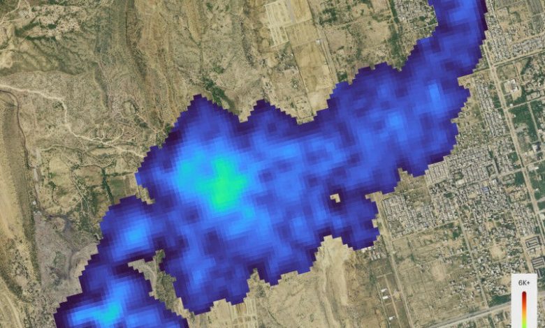 Em 19 de setembro, o espectrômetro de imagem no Tan da Carbon Mapper Coalition