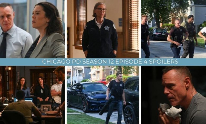 Uma colagem de spoiler do episódio 4 da 12ª temporada de Chicago PD.