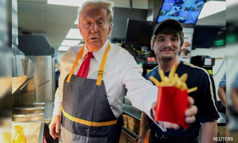 Ver: Trump vira chef no McDonald's e diz que “trabalhou mais do que Harris”