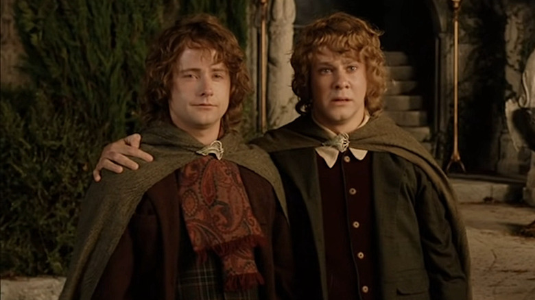 Pippin e Merry chorando