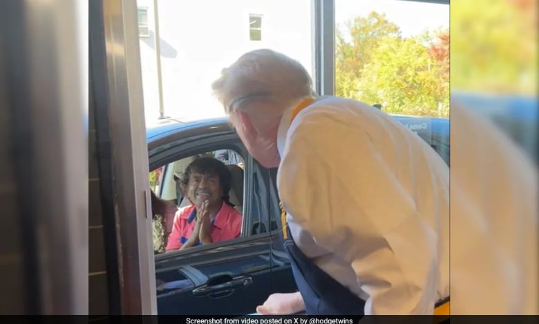 Ver: A interação sincera de Trump com casal indiano no McDonald's