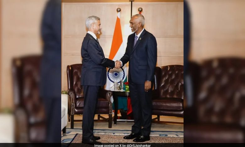 'Agradeço seu compromisso com...': S Jaishankar encontra-se com o presidente das Maldivas